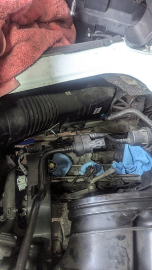 ポルシェ981ボクスター冷却水漏れ
