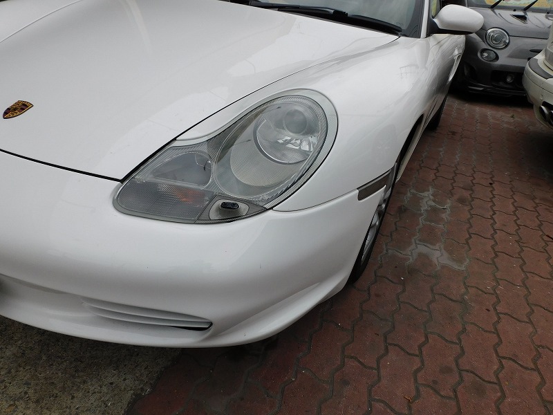 ポルシェボクスター(986) ヘッドライト黄ばみ対策
