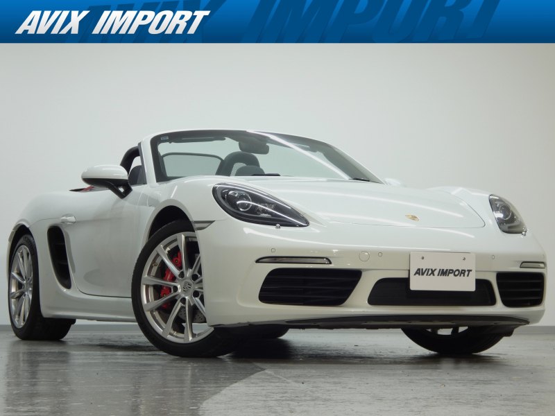 ポルシェ 718 ボクスター S 右H 正規D車 7速PDK ｽﾎﾟｰﾂｸﾛﾉPKG 赤幌 ﾌﾞﾗｯｸ/ﾎﾞﾙﾄﾞｰﾚｯﾄﾞﾂｰﾄﾝﾚｻﾞｰPKG GTｽﾎﾟｰﾂｽﾃｱﾘﾝｸﾞ ｼｰﾄﾋｰﾀｰ PCMﾅﾋﾞ Bｶﾒﾗ&PAS ｸﾙｺﾝ ﾊﾞｲｷｾﾉﾝHL(PDLS付) 電動格納ﾐﾗｰ PASM 赤ｷｬﾘﾊﾟｰ 純正19ｲﾝﾁAW 禁煙