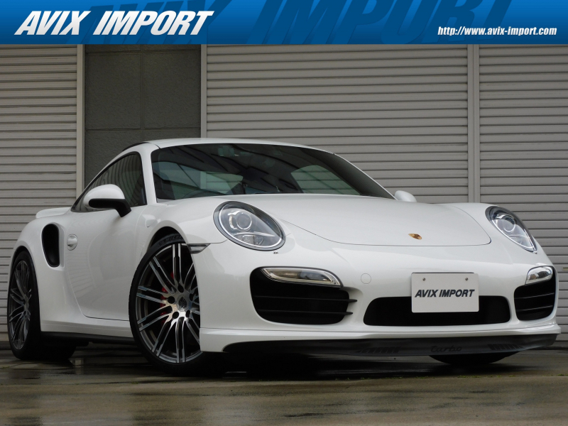 ポルシェ 911(Type991.1) カレラTurbo 水平対向ツインターボ 右H正規D車 7速PDK 電動SR 黒革 シートヒーター 14wayパワーシート 純正ナビ地デジ Bカメラ&PAS BOSEサウンド バイキセノンHL(PDLS付) 電動格納ミラー&スポイラー(F&R) PASM&PTVプラス&リアアクスルステア 社外スプリング 赤キャリパー 純正20インチAW 禁煙