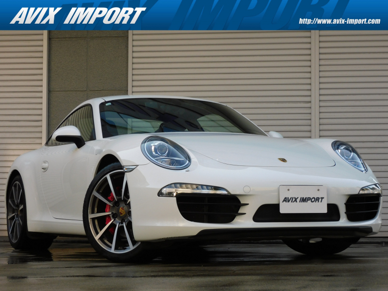 ポルシェ 911(Type991.1) ｶﾚﾗS 右H正規D車 7速PDK ｽﾎﾟｰﾂｸﾛﾉPKG 黒革 ｼｰﾄﾋｰﾀｰ 社外ﾅﾋﾞ 地ﾃﾞｼﾞ Bｶﾒﾗ ﾊﾞｲｷｾﾉﾝHL(PDLS付) 電動格納ﾐﾗｰ PASM＆PTVﾌﾟﾗｽ 赤ｷｬﾘﾊﾟｰ 純正20ｲﾝﾁAW