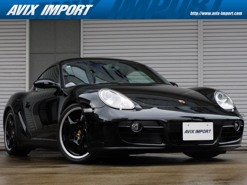 ポルシェ ケイマン (Type987) 2.7 右H正規D車 5速AT 黒半革 ｼｰﾄﾋｰﾀｰ 社外ﾅﾋﾞ地ﾃﾞｼﾞ Bｶﾒﾗ ﾊﾞｲｷｾﾉﾝHL 赤ｷｬﾘﾊﾟｰ 社外19AW