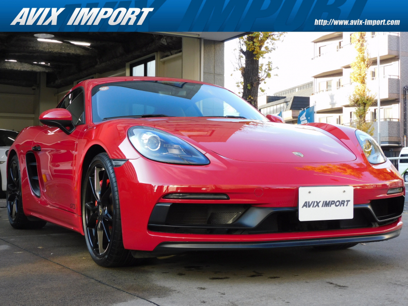 ポルシェ 718 ケイマン GTS 限定生産(左H/MT仕様) 正規D車ｽﾎﾟｰﾂｸﾛﾉPKG 専用ｴｸｽﾃﾘｱ 黒半革 ｼｰﾄﾋｰﾀｰ PCMﾅﾋﾞ 赤ﾒｰﾀｰﾊﾟﾈﾙ PAS ﾊﾞｲｷｾﾉﾝHL ｴﾝﾄﾘｰD ｽﾎﾟｰﾂｴｸﾞｿﾞｰｽﾄ PASM&PTV 赤ｷｬﾘﾊﾟｰ 純正20ｲﾝﾁAW 禁煙 1ｵｰﾅｰ