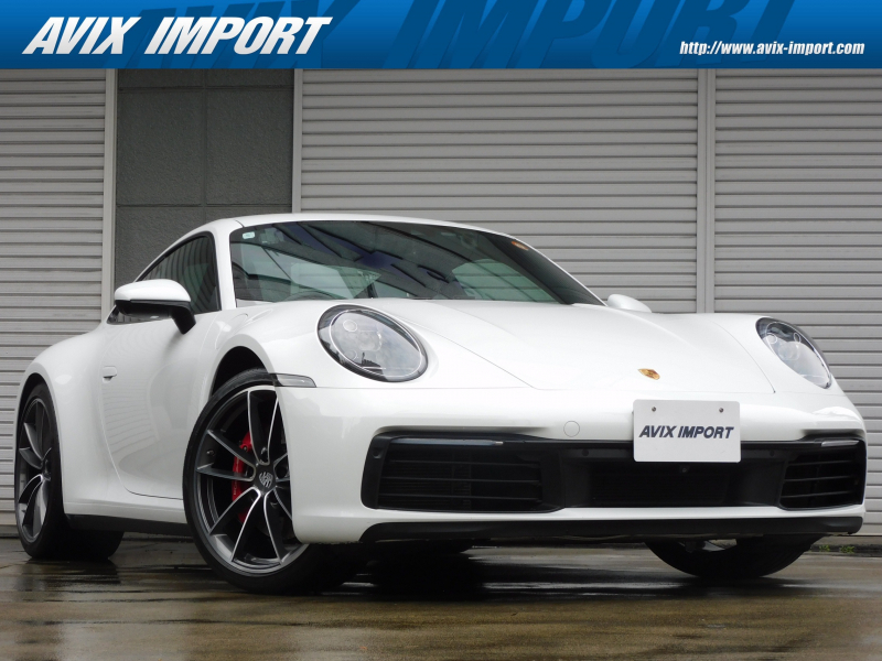 ポルシェ 911(Type992) ｶﾚﾗS 右H正規D車 水平対向6気筒ﾂｲﾝﾀｰﾎﾞ 8速PDK ｽﾎﾟｰﾂｸﾛﾉﾊﾟｯｹｰｼﾞ ﾏｯﾄｶｰﾎﾞﾝｲﾝﾃﾘｱ 黒革 ｼｰﾄﾋｰﾀｰ PCMﾅﾋﾞ 全周ｶﾒﾗ＆PAS ｸﾙｺﾝ&LCA LEDﾍｯﾄﾞﾗｲﾄ(PDLS付) ｽﾎﾟｰﾂｴｸﾞｿﾞｰｽﾄ PASM&PTVﾌﾟﾗｽ 赤ｷｬﾘﾊﾟｰ 純正20/21AW 禁煙 1ｵｰﾅｰ