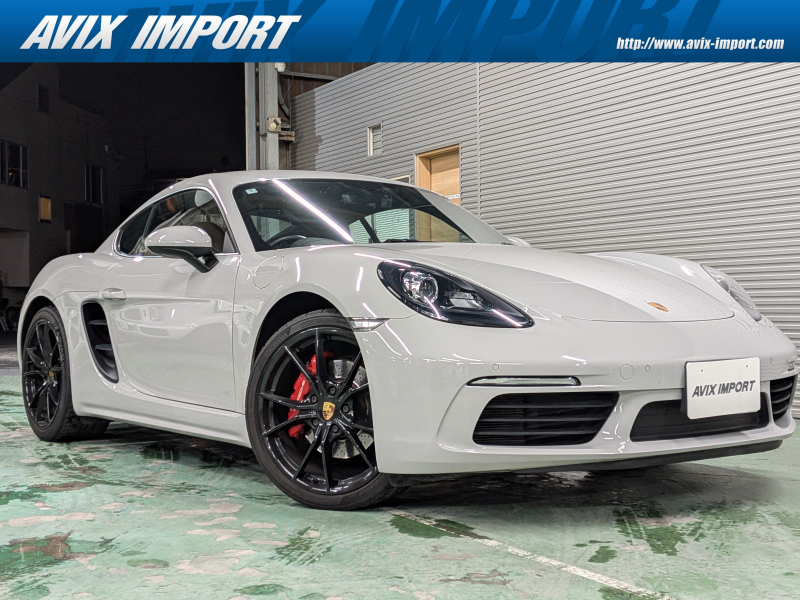 ポルシェ 718 ケイマン S 右H 正規D車 7速PDK ｽﾎﾟｰﾂｸﾛﾉPKG ﾌﾞﾗｯｸｲﾝﾃﾘｱ PCMﾅﾋﾞ Bｶﾒﾗ&PAS 電格ﾐﾗｰ ｽﾎﾟｰﾂﾃｰﾙﾊﾟｲﾌﾟ 赤ｷｬﾘﾊﾟｰ 純正20ｲﾝﾁAW(ﾌﾞﾗｯｸ) 禁煙