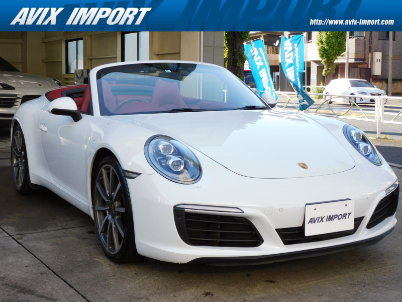 ポルシェ 911(Type991.2) S Cabriolet 後期型 水平対向6気筒ﾂｲﾝﾀｰﾎﾞ 7速PDK 右H正規D車 赤幌 ｽﾎﾟｰﾂｸﾛﾉPKG 赤革 18wayﾊﾟﾜｰｼｰﾄ ｼｰﾄﾋｰﾀｰ&ﾍﾞﾝﾁﾚｰﾀｰ PCMﾅﾋﾞ BOSE Bｶﾒﾗ&PAS LEDﾍｯﾄﾞﾗｲﾄ(PDLSﾌﾟﾗｽ付) 電格ﾐﾗｰ ｽﾎﾟｰﾂｴｸﾞｿﾞｰｽﾄ PASM＆PTVﾌﾟﾗｽ 赤ｷｬﾘﾊﾟｰ  純正20AW 禁煙