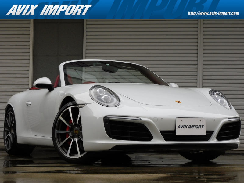 ポルシェ 911(Type991.2) S Cabriolet 後期型 水平対向6気筒ﾂｲﾝﾀｰﾎﾞ 7速PDK 右H正規D車 赤幌 ｽﾎﾟｰﾂｸﾛﾉPKG 赤革 18wayﾊﾟﾜｰｼｰﾄ ｼｰﾄﾋｰﾀｰ&ﾍﾞﾝﾁﾚｰﾀｰ PCMﾅﾋﾞ BOSE Bｶﾒﾗ&PAS LEDﾍｯﾄﾞﾗｲﾄ(PDLSﾌﾟﾗｽ付) 電格ﾐﾗｰ ｽﾎﾟｰﾂｴｸﾞｿﾞｰｽﾄ PASM＆PTVﾌﾟﾗｽ 赤ｷｬﾘﾊﾟｰ  純正20AW 禁煙