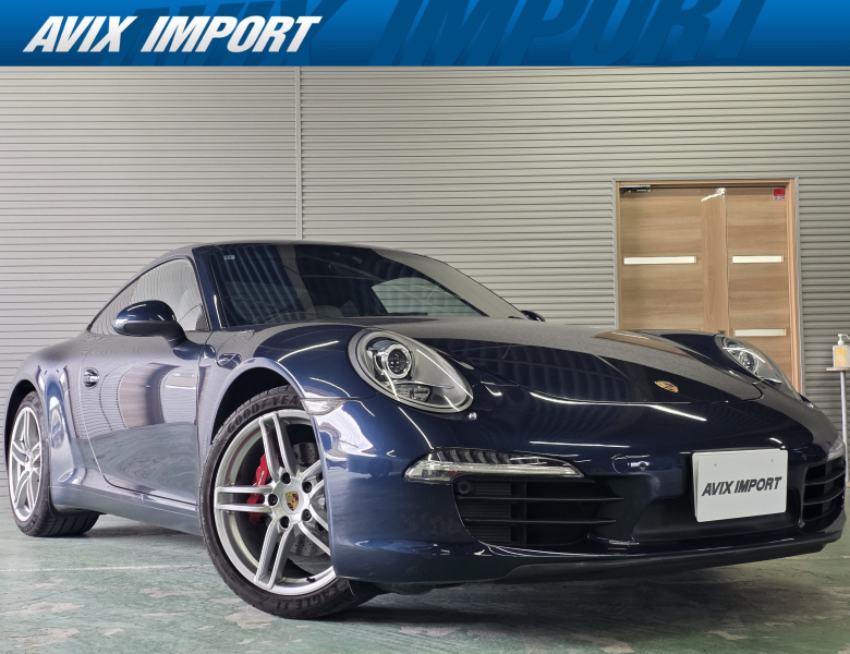 ポルシェ 911(Type991.1) ｶﾚﾗ 右H 正規D車 7速PDK ｱｹﾞｰﾄｸﾞﾚｰ/ﾍﾟﾌﾞﾙｸﾞﾚｰﾂｰﾄﾝ革 ｼｰﾄﾋｰﾀｰ 純正ﾅﾋﾞ地ﾃﾞｼﾞ Bｶﾒﾗ&PAS ﾊﾞｲｷｾﾉﾝHL ｴﾝﾄﾘｰD 電動格納ﾐﾗｰ 赤ｷｬﾘﾊﾟｰ 純正19ｲﾝﾁAW