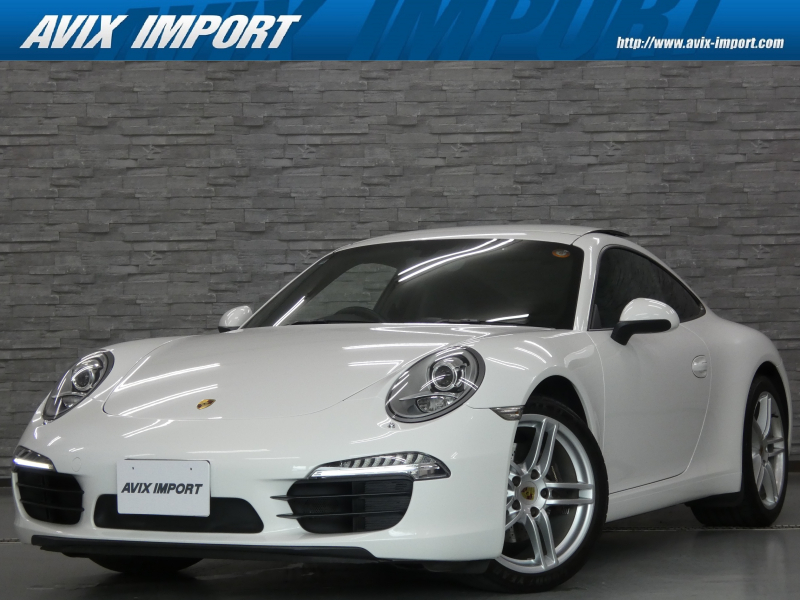 ポルシェ 911(Type991.1) ｶﾚﾗ 右H 正規D車 7速PDK ｻﾝﾙｰﾌ 黒革 ｼｰﾄﾋｰﾀｰ 純正ﾅﾋﾞ地ﾃﾞｼﾞ Bｶﾒﾗ ﾊﾞｲｷｾﾉﾝHL ｽﾎﾟｰﾂｽﾃｱﾘﾝｸﾞ 電動格納ﾐﾗｰ 純正19ｲﾝﾁAW