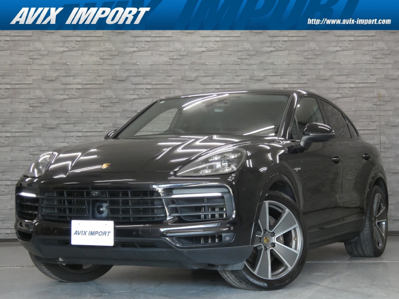 ポルシェ カイエンクーペ E-hybrid V6ﾀｰﾎﾞ 右H正規D車 ｽﾎﾟｰﾂｸﾛﾉPKG ｴｸｽﾃﾘｱPKG ﾊﾟﾉﾗﾐｯｸR 黒革 ｼｰﾄﾋｰﾀｰ＆ﾍﾞﾝﾁﾚｰﾀｰ PCMﾅﾋﾞ 全周ｶﾒﾗ＆PAS ACC＆LCA LEDﾏﾄﾘｯｸｽHL(PDLS付) ｺﾝﾌｫｰﾄA ｿﾌﾄｸﾛｰｽﾞD PASMｴｱｻｽ 純正21AW 禁煙