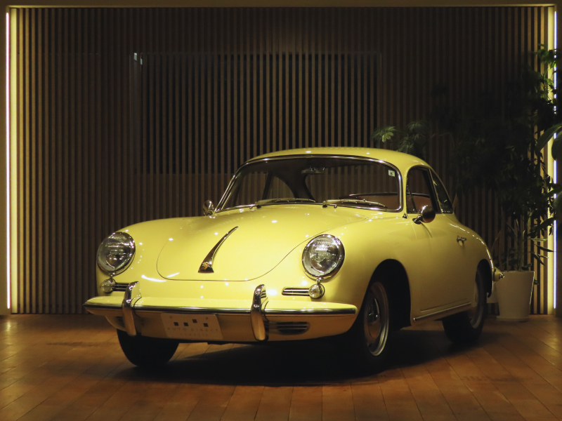ポルシェ 356 C/シャンパンイエロー/サティフィケイト/内外装レストア済み