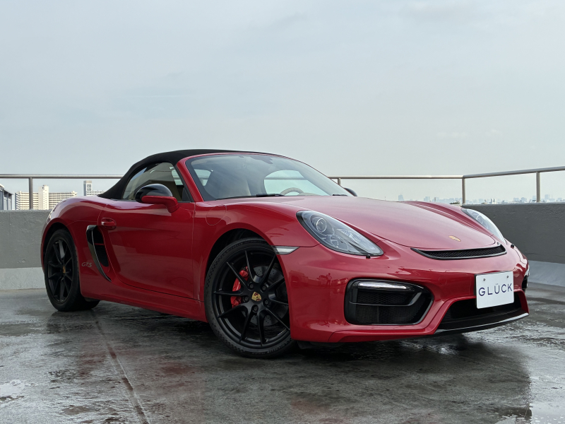 ポルシェ ボクスター(Type981) GTS PDK 専用装備 バックカメラ  レザーインテリア  シートヒーター  レザースポーツデザインステアリング  リアビューカメラ付きパークアシスト  ドライブレコーダー