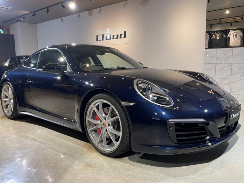 ポルシェ 911(Type991.2) Carrera4S PDK スポーツクロノPKG スポーツエグゾースト ツートンレザーインテリア”グラファイトブルー/クレヨン”