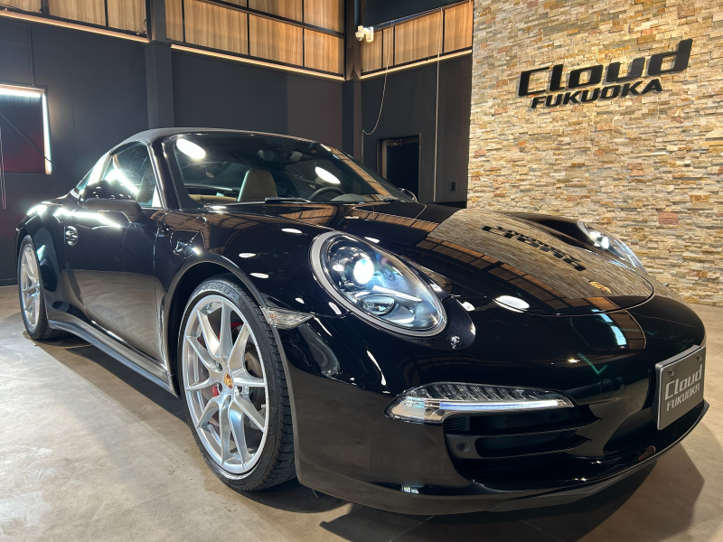 ポルシェ 911(Type991.1) タルガ4S PDK 前期型 ワンオーナー ツートンレザーインテリアパッケージ  20インチCarreraSホイール シートヒーター 電動格納ドアミラー